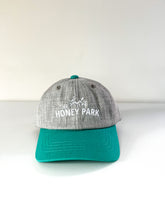 Load image into Gallery viewer, Teal &amp; Heather Grey Honey Park Baseball Cap
