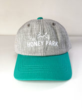 Load image into Gallery viewer, Teal &amp; Heather Grey Honey Park Baseball Cap
