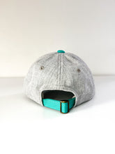 Load image into Gallery viewer, Teal &amp; Heather Grey Honey Park Baseball Cap
