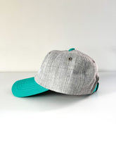 Load image into Gallery viewer, Teal &amp; Heather Grey Honey Park Baseball Cap
