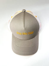 Load image into Gallery viewer, Stay Wild Child - Grey and yellow trucker hat
