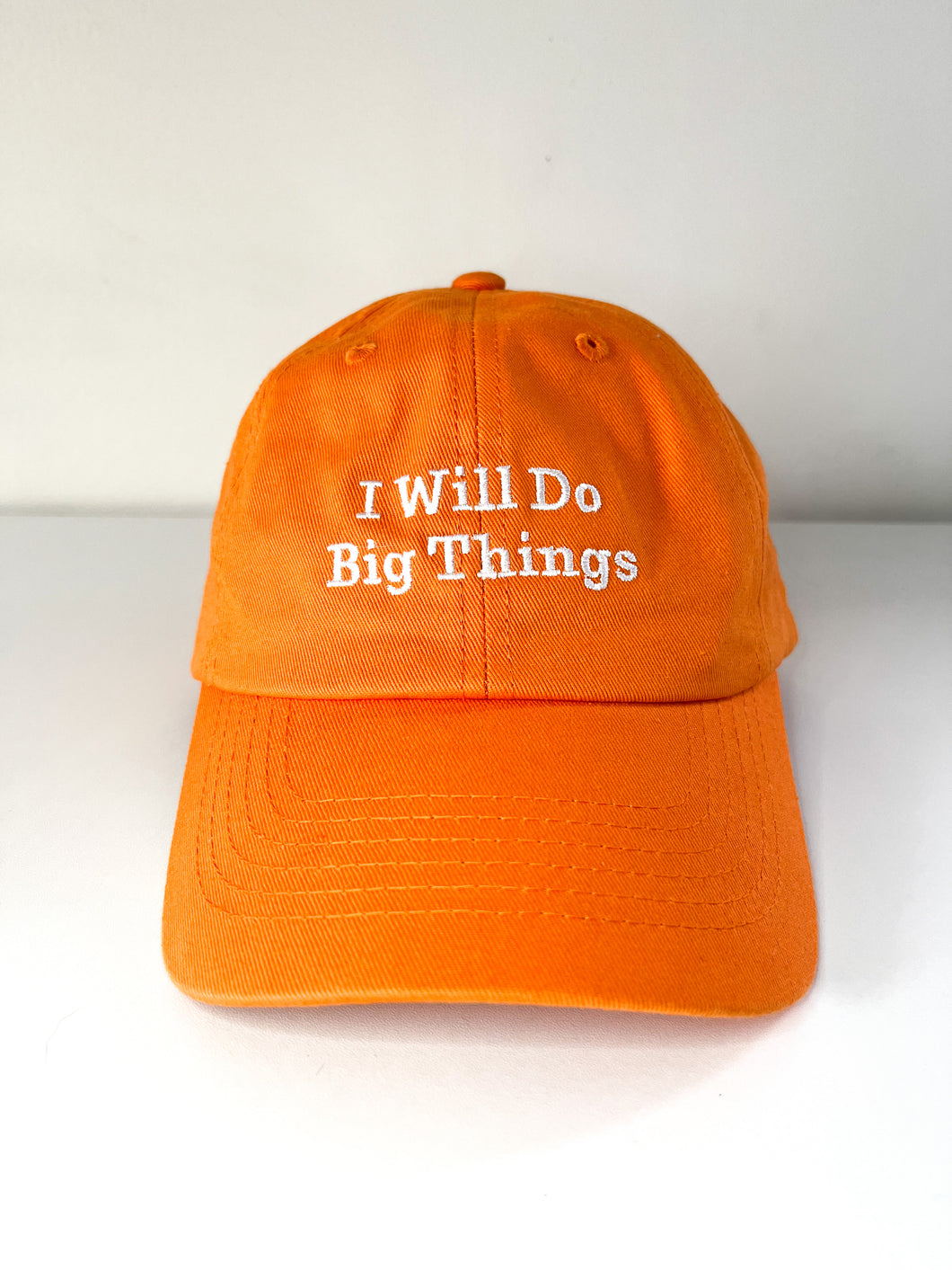 I Will Do Big Things - Orange baseball hat